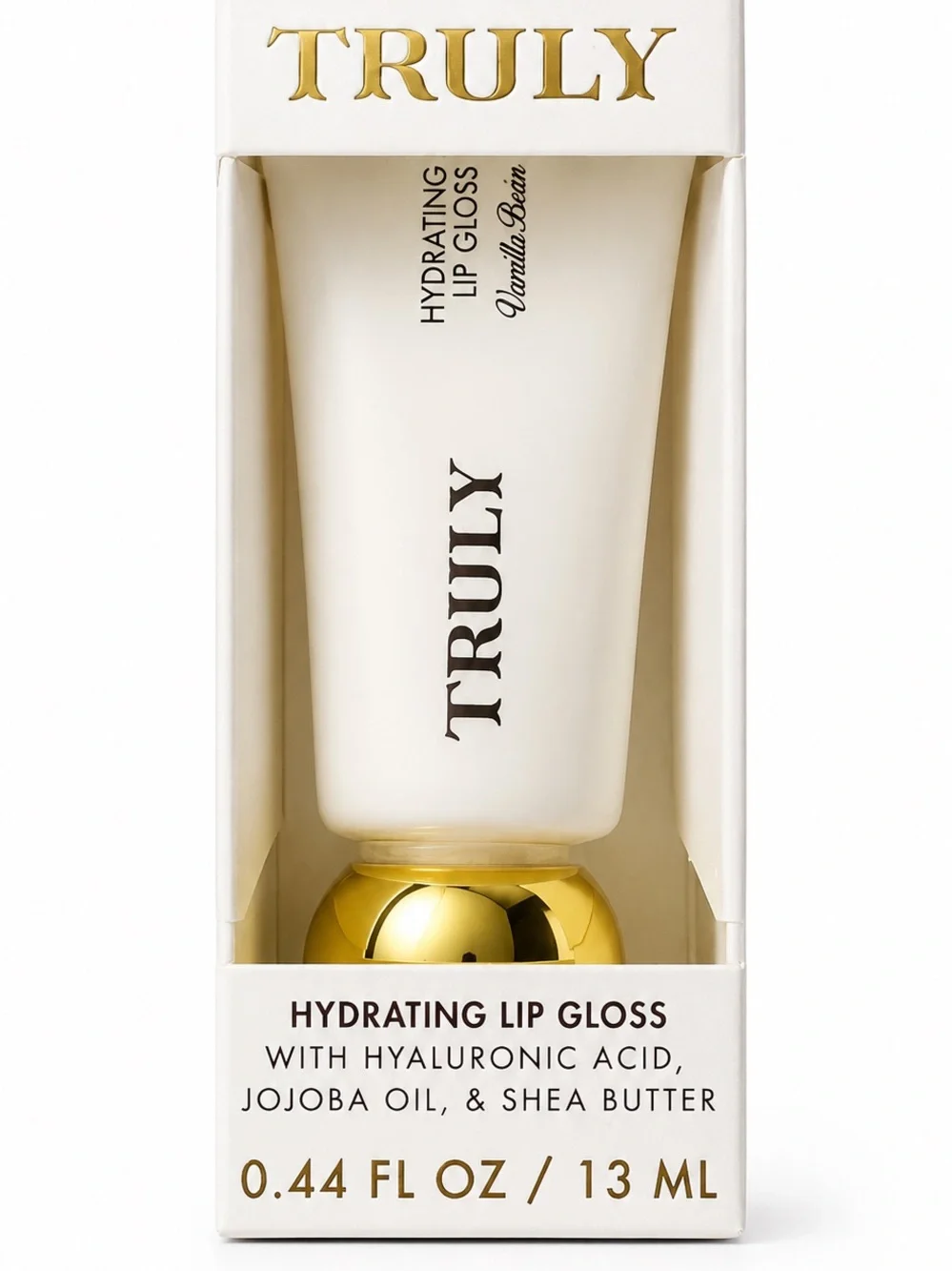 Truly Vanilla Baby Hydrating Lip Gloss Nude Beige Semi-Sheer Hyaluronic Acid